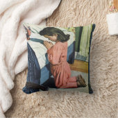 就寝時の少女の祈り、主の祈り クッション (ブランケット)