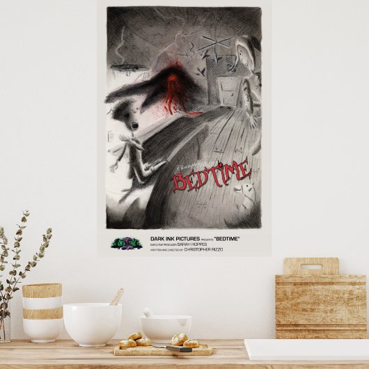 就寝時の映画ポスター ポスター (キッチン)