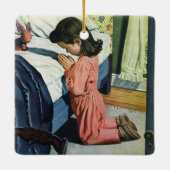 就寝時の祈り、主の祈り セラミックオーナメント (裏面)