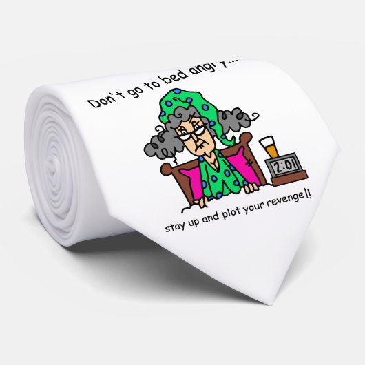 就寝時間のユーモア ネクタイ (ロール)