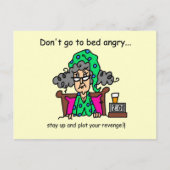 就寝時間のユーモア ポストカード (正面)