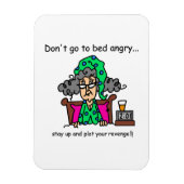 就寝時間のユーモア マグネット (縦)