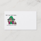 就寝時間のユーモア 名刺 (裏面)