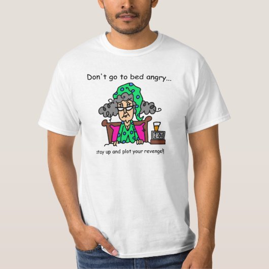 就寝時間のユーモア Tシャツ (正面)