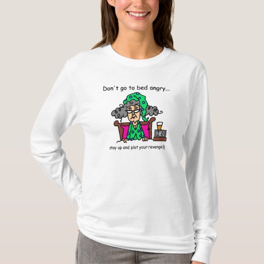 就寝時間のユーモア Tシャツ (正面)
