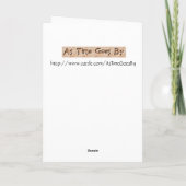 就寝時間の子供 カード (裏面)