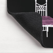 就寝時間のX線の骨組ピンク マウスパッド (コーナー)