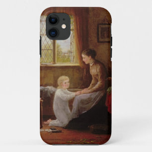 就寝時間1890年(パネルの油) iPhone 11 ケース
