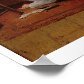 就寝時間， 1890 (パネル上の油) ポスター (角)