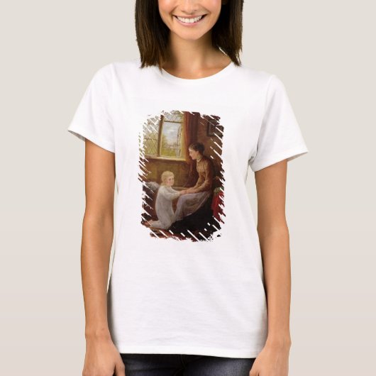 就寝時間， 1890 (パネル上の油) Tシャツ (正面)