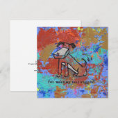 尻尾がフリフリしちゃう！ 招待状 (正面/裏面)