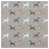 尻尾が灰色のボクサー犬 ファブリック (見本)
