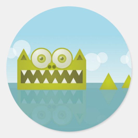 尻尾が長い ラウンドシール (正面)