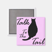 「尻尾に話し掛ける」磁石 マグネット (正面/裏面)