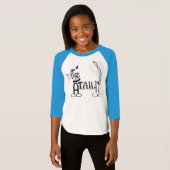 尻尾もしを持ってて尻尾を振る？ Tシャツ (正面フル)