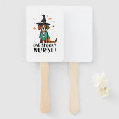 尻振れ健康チャームワン不気味ナース犬 ハンドファン (正面&裏面)