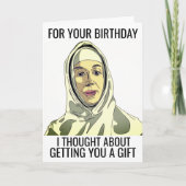 尼おもしろい誕生日グリーティングカード カード (正面)