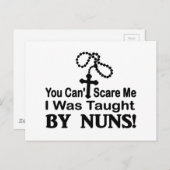 尼僧によって私教えられました私をおびえさせることができません ポストカード (正面/裏面)