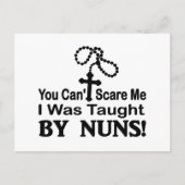 尼僧によって私教えられました私をおびえさせることができません ポストカード (正面)