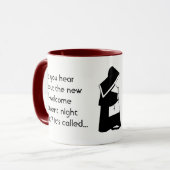 尼僧のおもしろい-きれいなユーモア、カトリック教のバーの冗談 マグカップ (正面左)