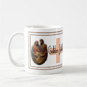 尼僧のための金記念祭のギフト コーヒーマグカップ (左)