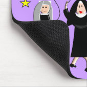 尼僧のハッピーバースデーのカード及びギフト マウスパッド (コーナー)