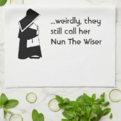 尼僧の冗談-きれいなユーモア、カトリック教のおもしろい キッチンタオル (折り畳み)