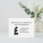 尼僧の冗談-きれいなユーモア、カトリック教のおもしろい ポストカード (スタンド正面)