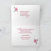 尼僧の宗教生命のカトリック教の姉妹記念日 カード (内部)