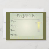 尼僧の記念祭の招待状 招待状 (裏面)