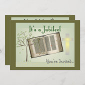 尼僧の記念祭の招待状 招待状 (正面/裏面)