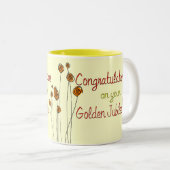 尼僧の金記念祭(第50記念日)のギフト ツートーンマグカップ (正面右)