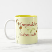 尼僧の金記念祭(第50記念日)のギフト ツートーンマグカップ (左)