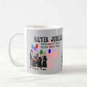 尼僧の25周年記念のギフト コーヒーマグカップ (左)