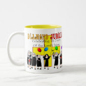 尼僧の60周年記念の第75勤続年数 ツートーンマグカップ (左)