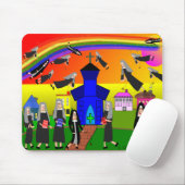 尼僧の"飛行尼僧"のお洒落な芸術 マウスパッド (マウス)