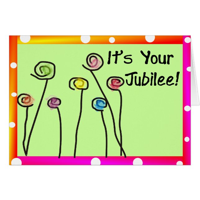 尼僧のJublileeカード (正面横)