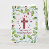 尼僧への50周年または信仰 カード (正面)