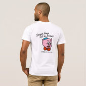 尾からの鼻のワイシャツへのレトロの敬虔 Tシャツ (裏面フル)