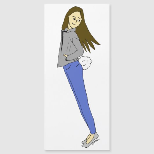 尾がバニーしている女の子 (正面)