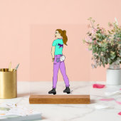 尾がバニーしている女の子 アクリルサイン (ウェディング)