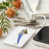 尾がバニーしている女の子 キーホルダー (正面右)