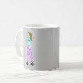 尾がバニーしている女の子 コーヒーマグカップ (正面左)