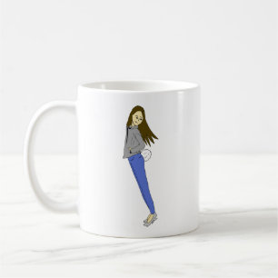 尾がバニーしている女の子 コーヒーマグカップ