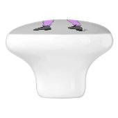 尾がバニーしている女の子 セラミックノブ (側面)