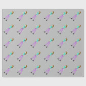 尾がバニーしている女の子 ラッピングペーパー (フラット)