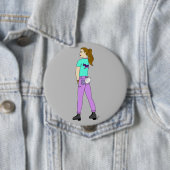 尾がバニーしている女の子 缶バッジ (インサイチュ)