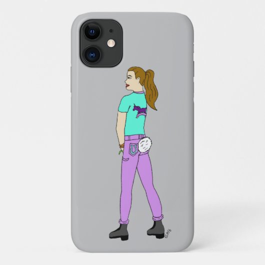 尾がバニーしている女の子 Case-Mate iPhoneケース (裏面)