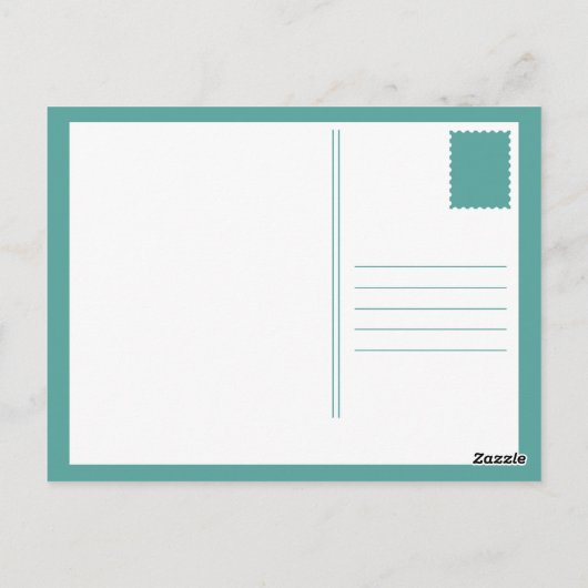 尾が長い猫のように緊張してる ポストカード (裏面)