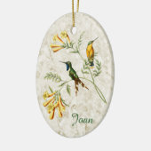 尾きらめくハチドリ セラミックオーナメント (左)